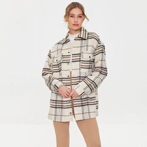 ✨ Forever 21 Brushed Plaid Shacket✨